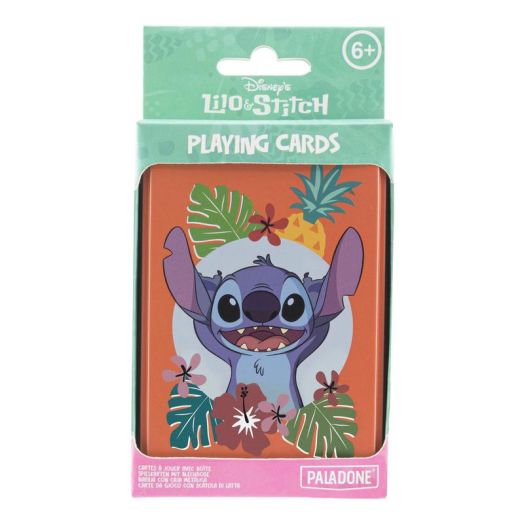 Paladone Stitch Playing Cards in Collectible Storage Tin, Standard Deck of 54 Cards, Licensed Disney Game & Lilo and Stitch Merchandise