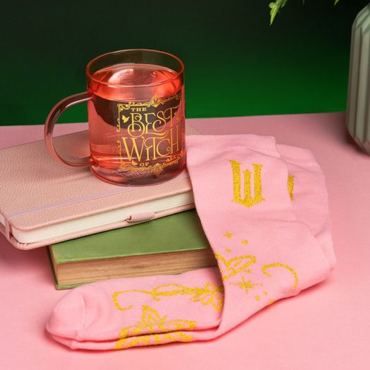 Wicked Glinda Glass Mug and Socks