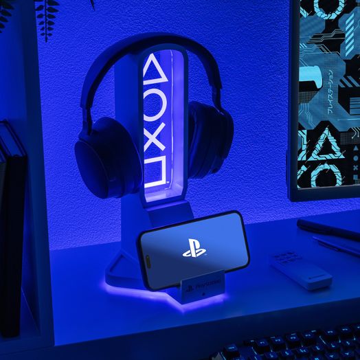 Playstation Desk Headphone Stand With Light
