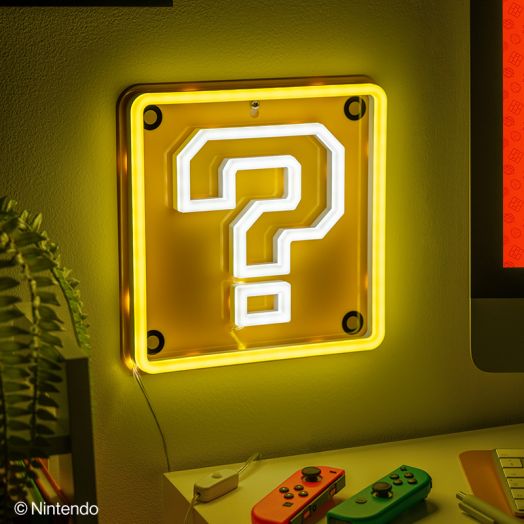 Question Block Wall Mountable LED Neon Light
