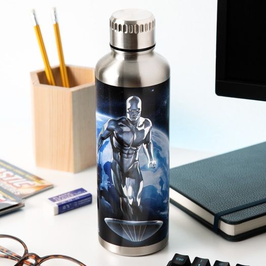 Silver Surfer Metal Water Bottle