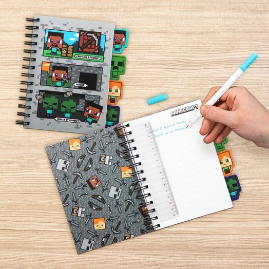 Minecraft Notebook with Dividers