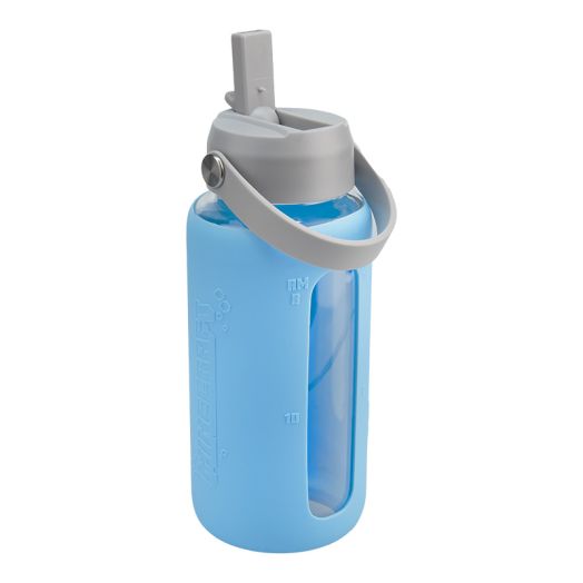 Minecraft Glass Water Bottle with Sleeve