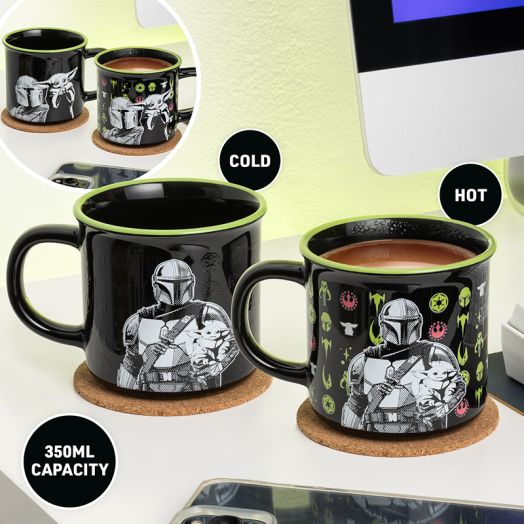 Mandalorian and Grogu Heat Change Mug