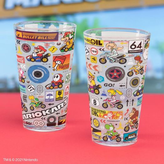 Mario Kart Glass