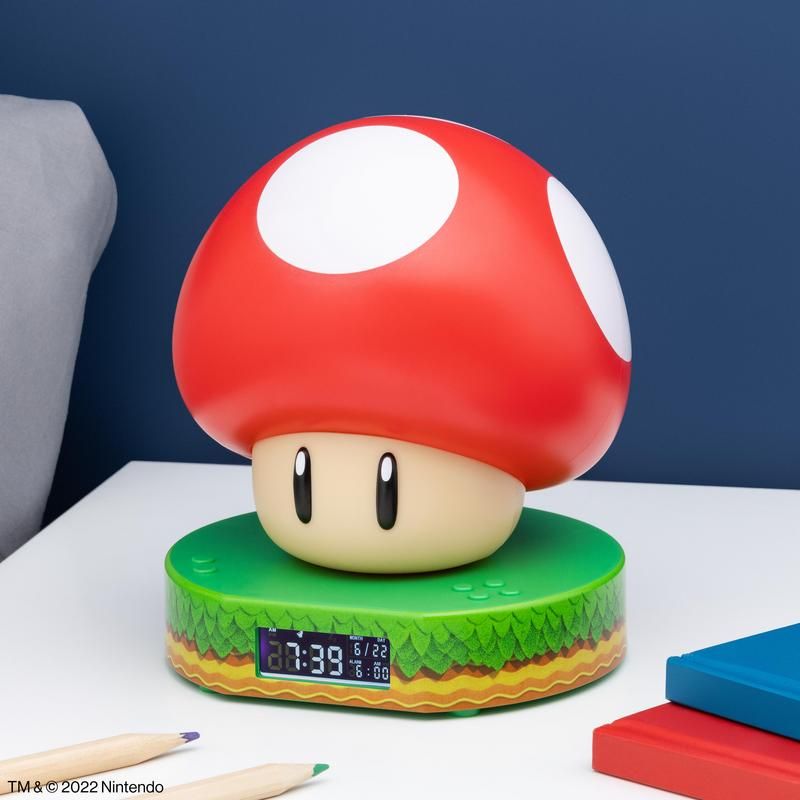 Super Mushroom Digital Alarm Clock - Super Mario - Paladone Trade