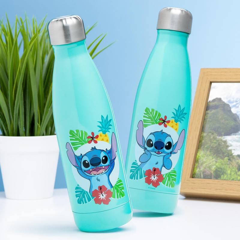 Stitch Metal Water Bottle - Disney Lilo & Stitch - Paladone Trade