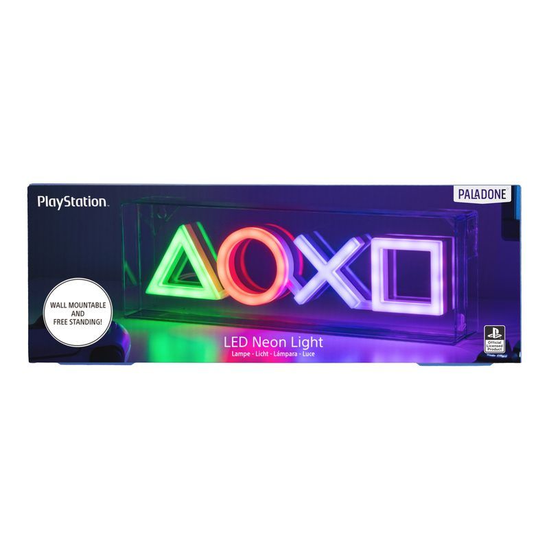 PlayStation Multi-Colour LED Neon Icons Light - Paladone Trade