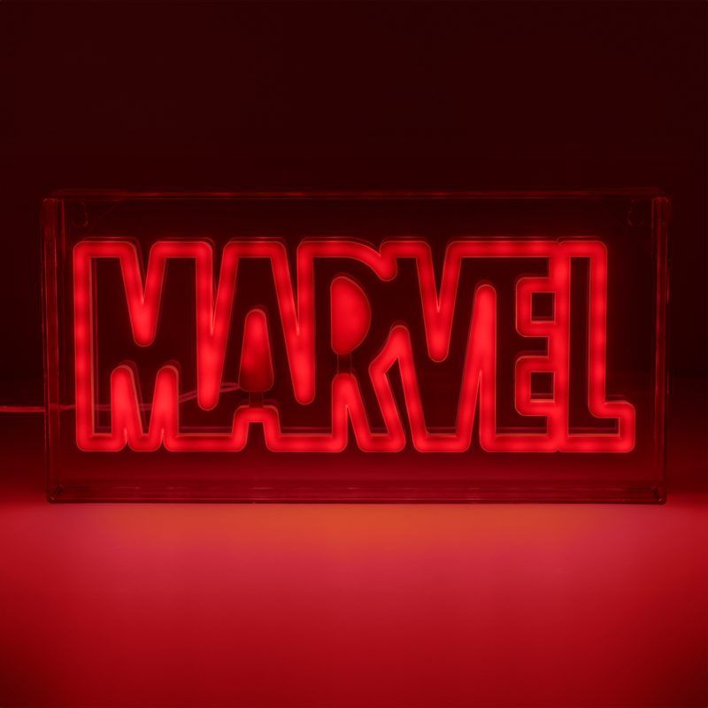 Marvel Red LED Neon Logo Light - Homeware - Paladone Trade