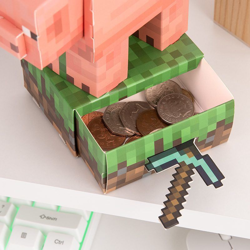 Minecraft Pig DIY Money Box Craft Kit - Paladone