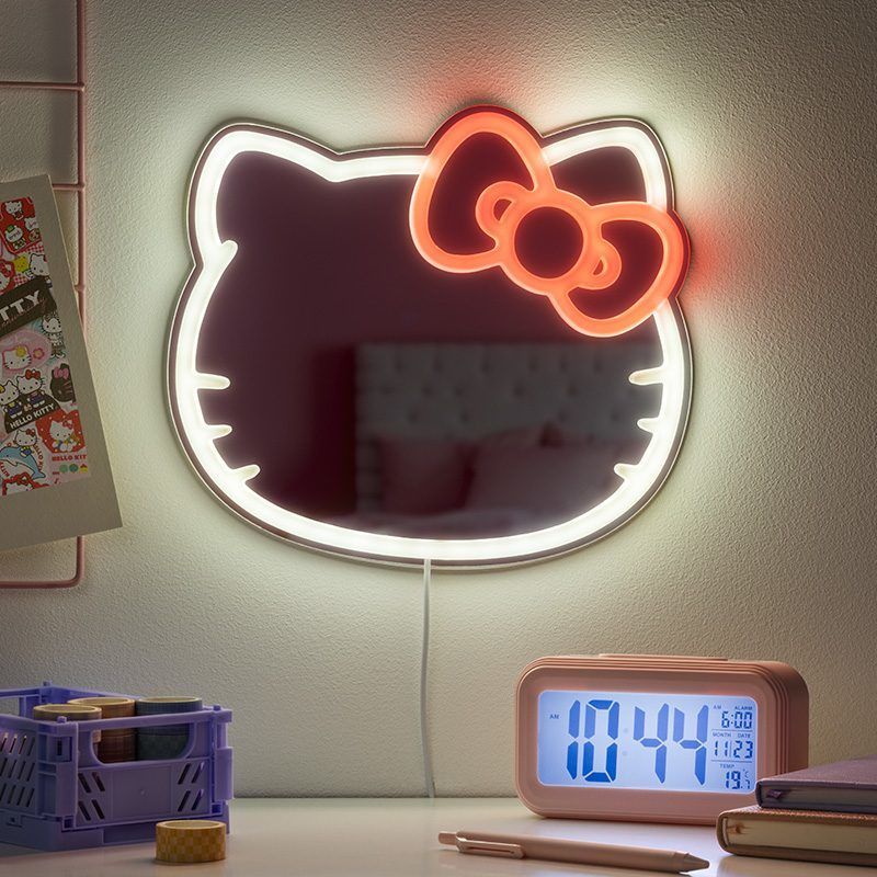 ハローキティ ネオンミラー（Led Mirror Hello Kitty - TikTok Shop）
